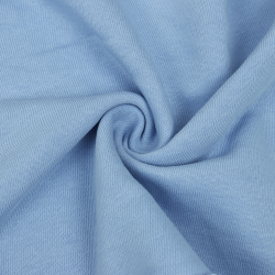 Ткань Футер 3-х нитка, Петля, цвет Светло-Голубой (на отрез)  в Каменск-Уральске