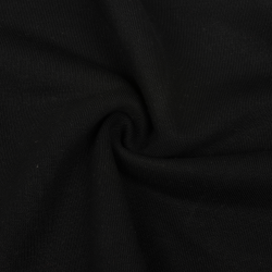 Ткань Футер 3-х нитка, Петля, цвет Черный (на отрез)  в Каменск-Уральске
