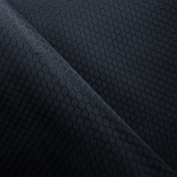 Ткань Оксфорд 300D PU Рип-Стоп СОТЫ, цвет Черный (на отрез)  в Каменск-Уральске