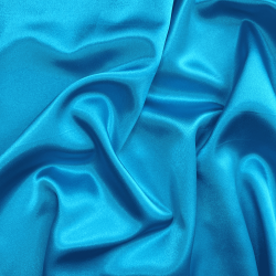 *Ткань Атлас-сатин, цвет Голубой (на отрез)  в Каменск-Уральске