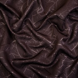 Ткань Блэкаут для штор &quot;Ледовое тиснение цвет Темно-Коричневый&quot; (на отрез)  в Каменск-Уральске