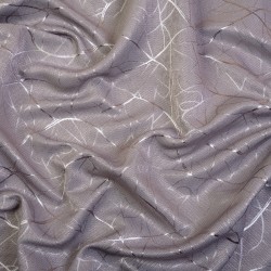 Ткань Блэкаут для штор светозатемняющая 75% &quot;Ледовое тиснение цвет Серый&quot; (на отрез)  в Каменск-Уральске