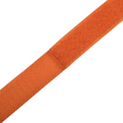 Контактная лента 25мм цвет Оранжевый (велькро-липучка, на отрез)  в Каменск-Уральске