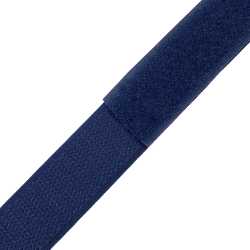 Контактная лента 25мм цвет Тёмно-Синий (Велькро-липучка), на отрез  в Каменск-Уральске