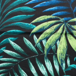 Интерьерная ткань Дак (DUCK), принт &quot;Тропические листья&quot; (на отрез)  в Каменск-Уральске
