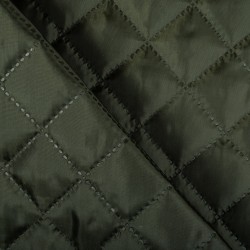 Стеганая подкладочная ткань с синтепоном (100гр/м2), цвет Хаки (на отрез)  в Каменск-Уральске