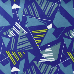 Ткань Оксфорд 210D PU, принт &quot;Лимонные треугольники&quot; (на отрез)  в Каменск-Уральске