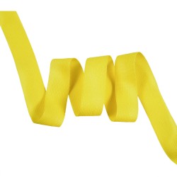 Окантовочная лента-бейка, цвет Жёлтый 22мм (на отрез)  в Каменск-Уральске